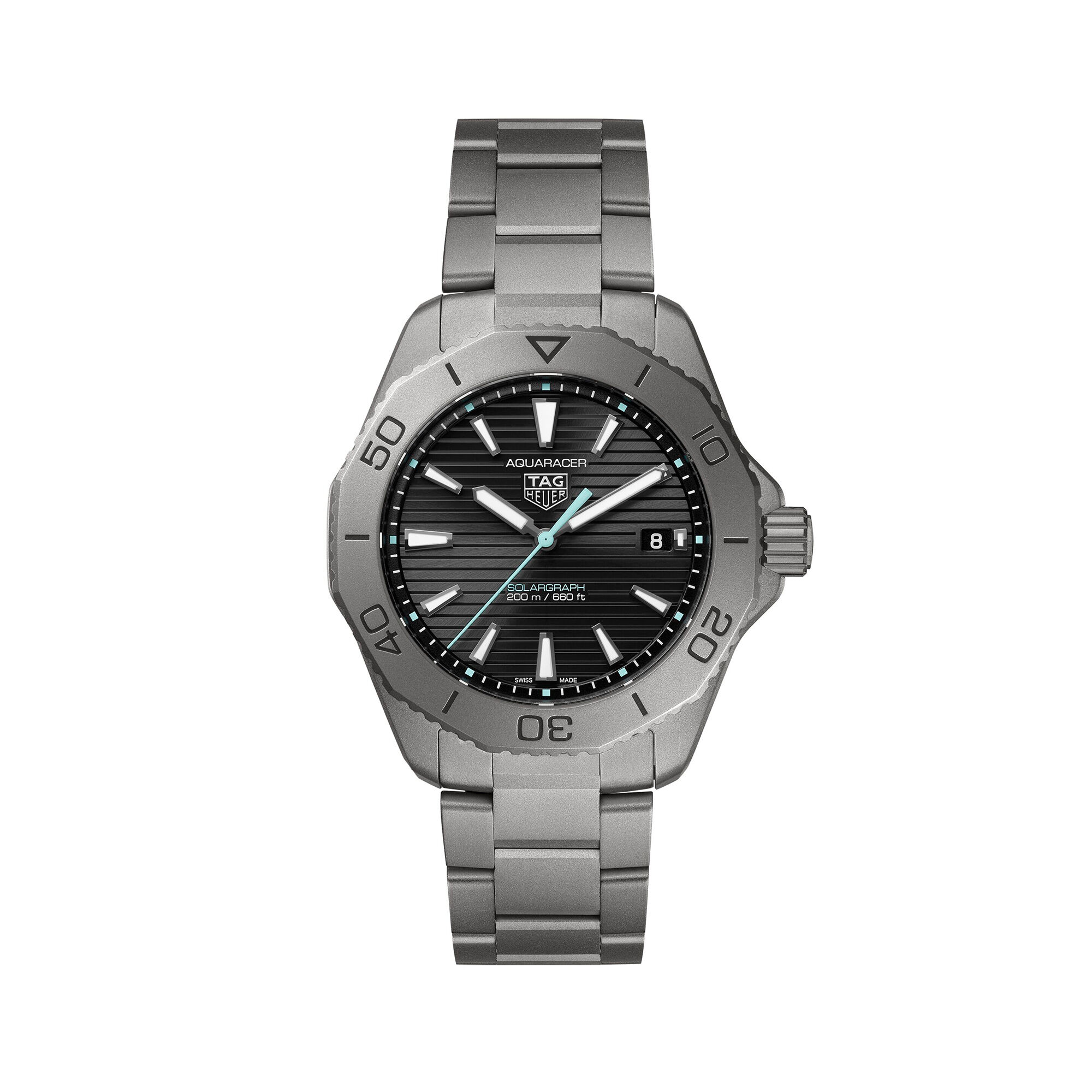 Tag heuer aquaracer black titanium sale